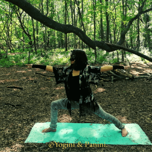 warrior 2 right leg forward